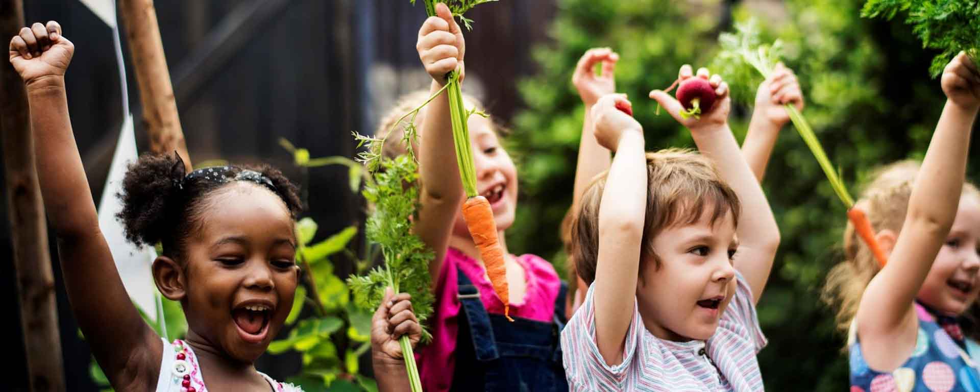 Children Gardening
